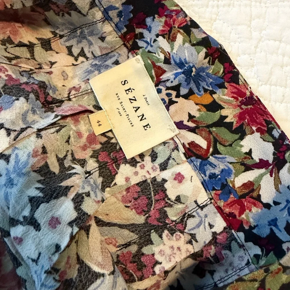 🇫🇷 Sézane Alicia Skirt, Multicolor Floral - Picture 2 of 7